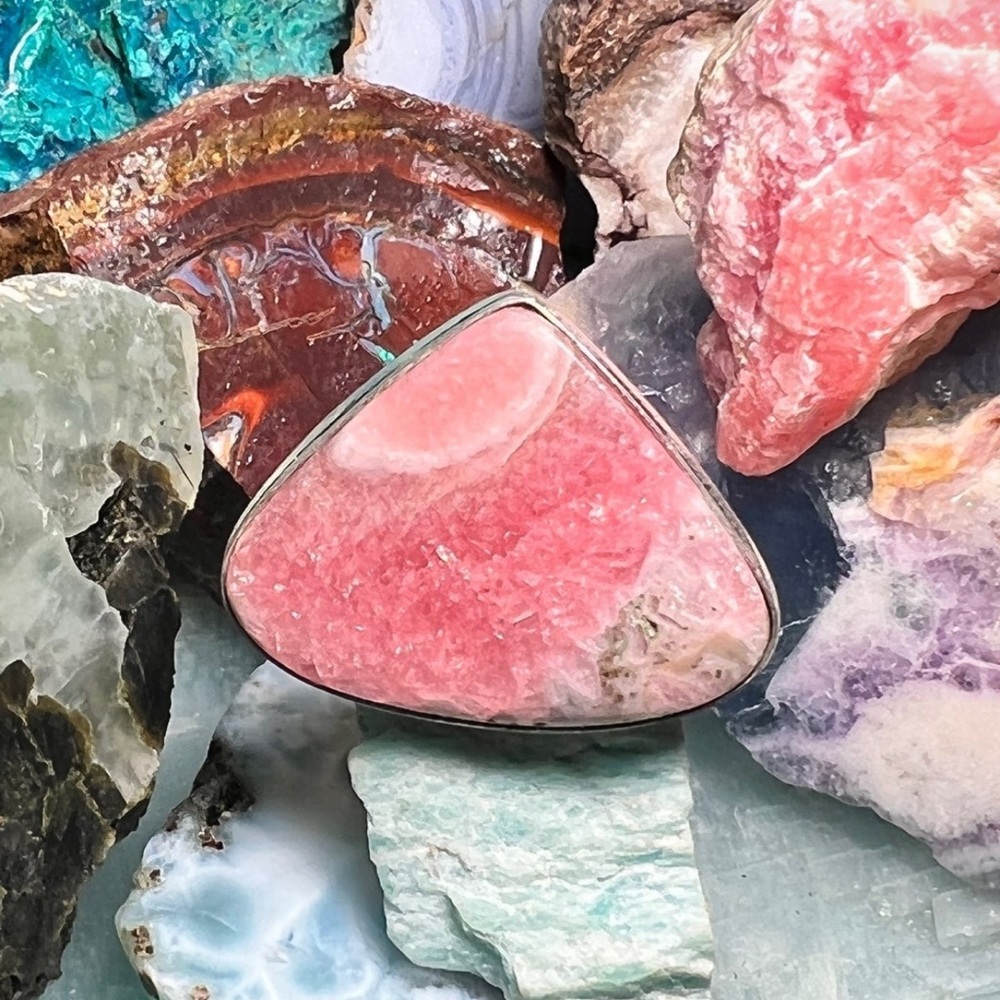 Rhodochrosite size 7 ring